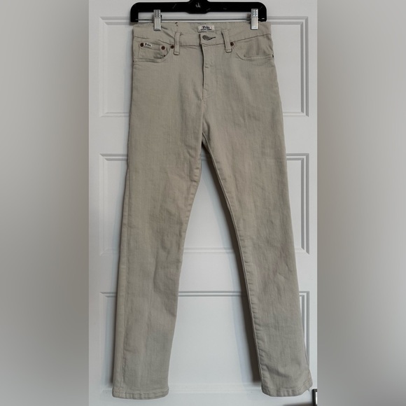 Polo Ralph Lauren Sullivan Slim Cream/Light Beige Denim Jeans - Picture 2 of 16